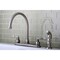 Kingston Brass KB8798NFLSP NuWave French Centerset Kitchen Faucet, Brushed Nickel KB8798NFLSP - alternate 2